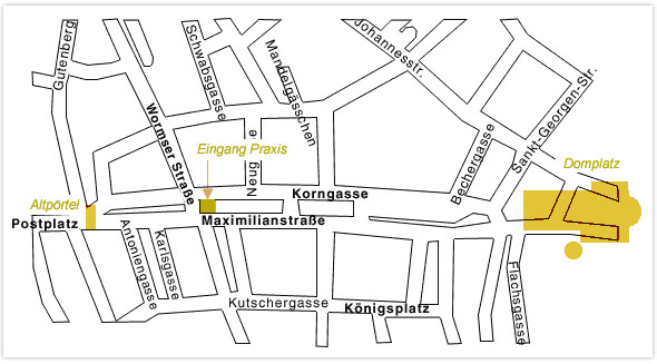 Stadtplan-Psychotherapeuten-Speyer